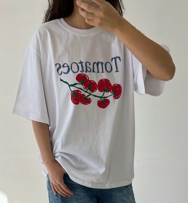 WEATHERISGOOD韓國㊣直郵東大門代購女裝新品時尚熱賣25春夏T恤WEATHERISGOODT恤圖色2