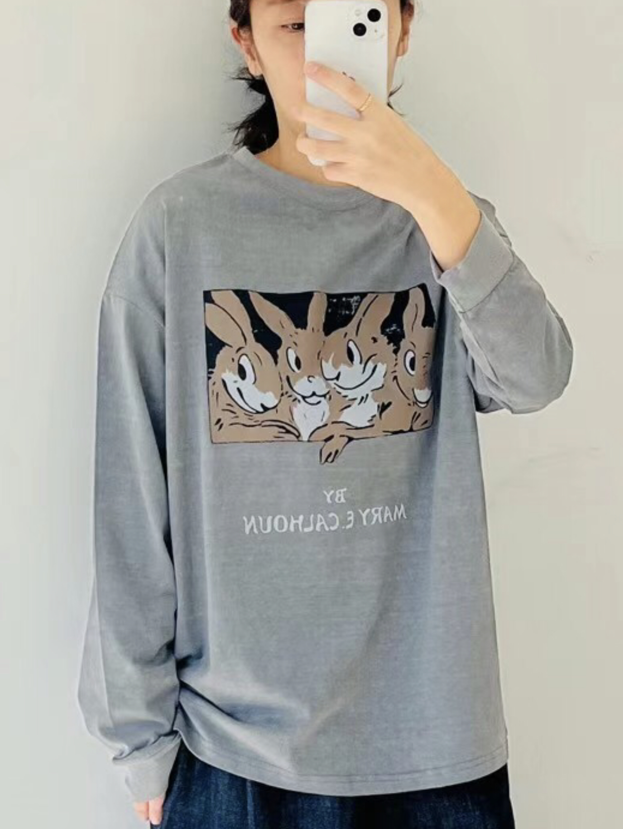 WEATHERISGOOD韓國直郵㊣女裝新品25春夏推薦職業休閑長袖T恤WEATHERISGOOD長袖T恤圖色2