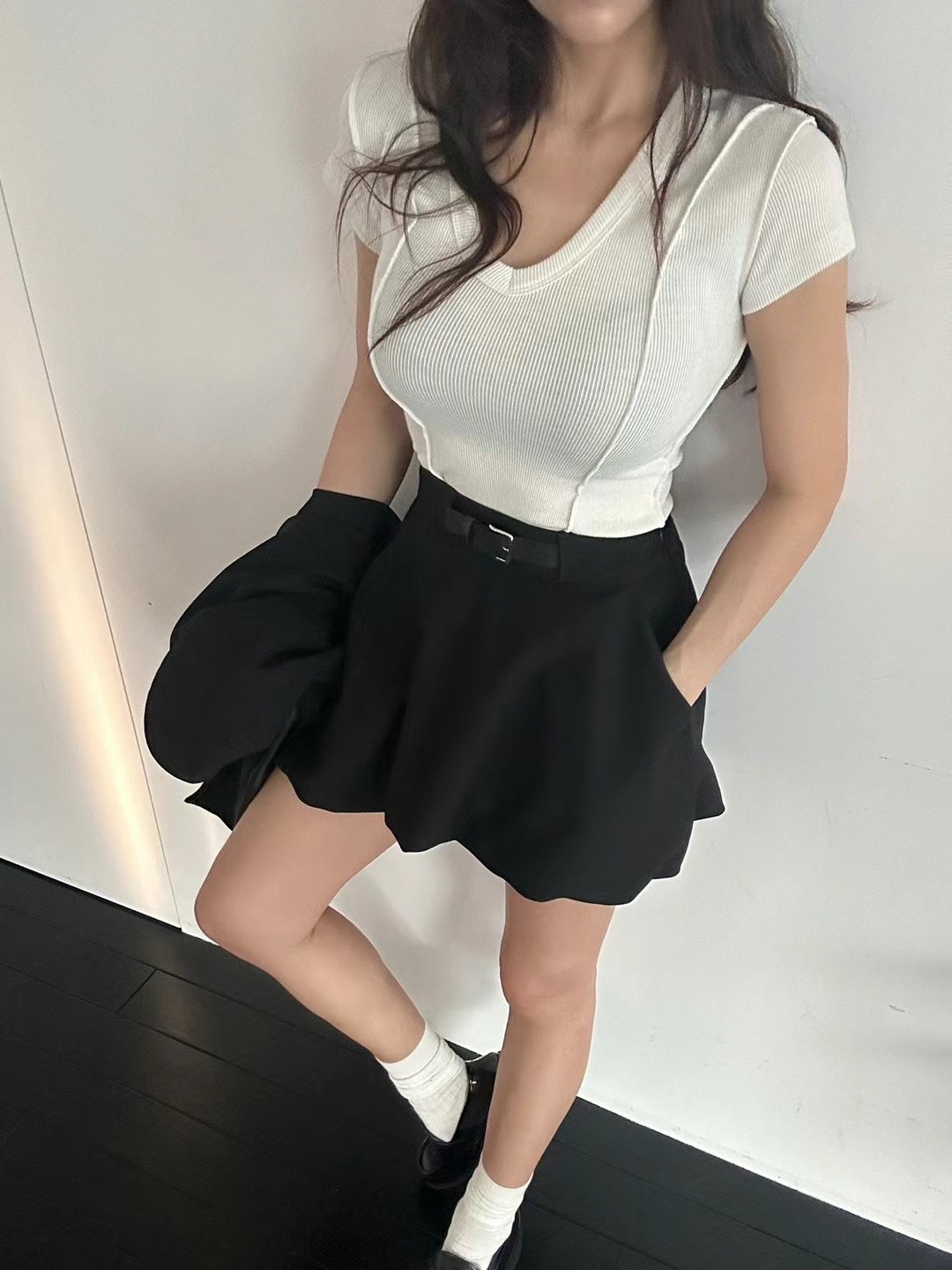 BLACK LINE韓國直郵㊣女裝新款人氣熱賣25春夏推薦休閑T恤BLACK LINET恤