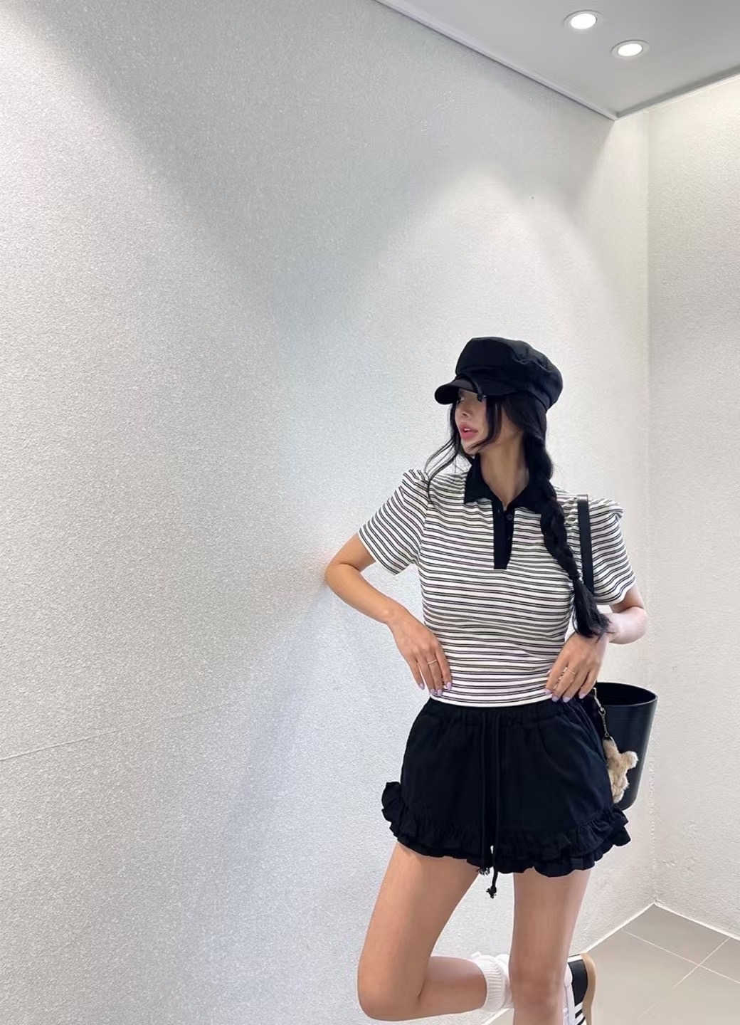 BLACK LINE韓國直郵㊣女裝新款時尚25春夏熱賣職業人氣T恤BLACK LINET恤