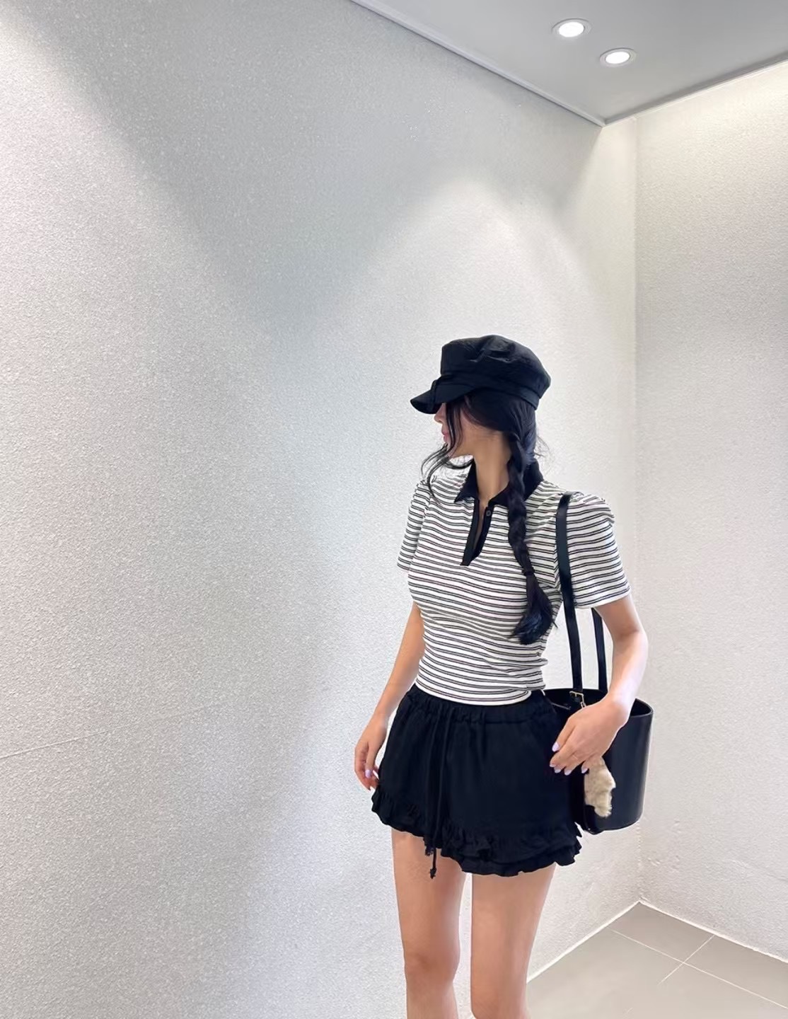 BLACK LINE韓國直郵㊣女裝新款時尚25春夏熱賣職業人氣T恤BLACK LINET恤
