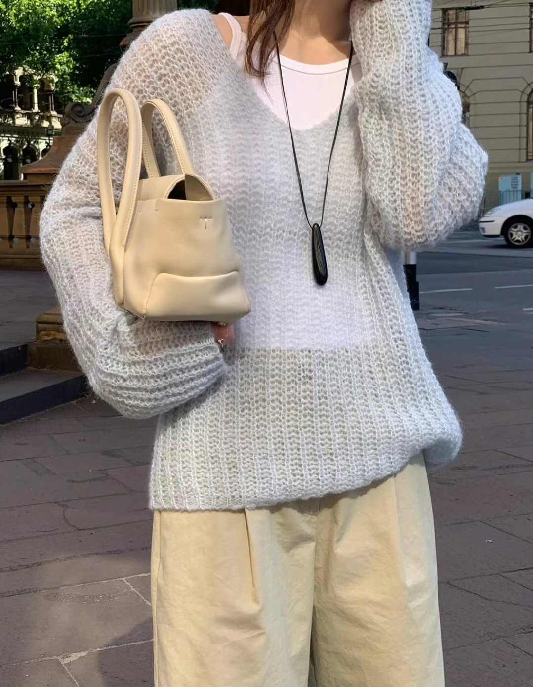 WEARRAW韓國直郵㊣東大門實拍女裝新品時尚休閑25春夏針織衫WEARRAW針織衫