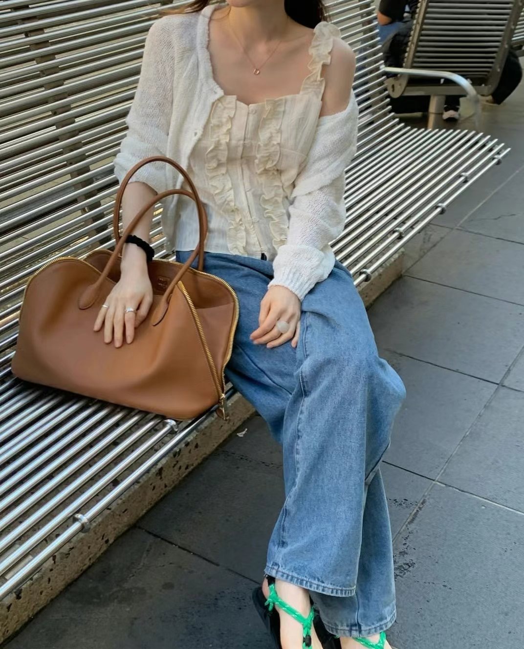 WEARRAW韓國直郵㊣女裝新品職業休閑25春夏時尚人氣熱賣針織衫WEARRAW針織衫