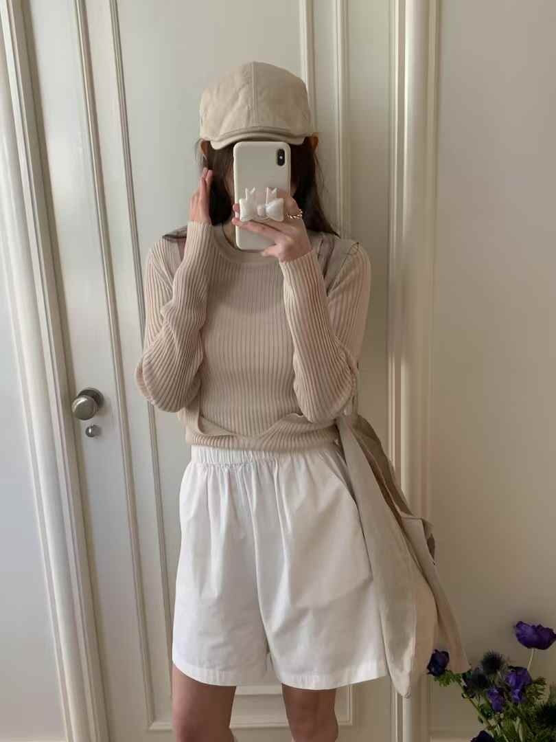 STRAWBERRY直郵韓國代購㊣女裝新品25春夏休閑時尚職業針織衫STRAWBERRY針織衫