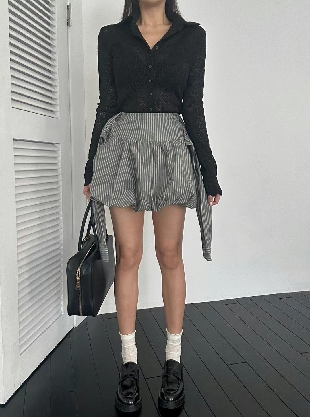 BLACK LINE直郵韓國代購㊣女裝新款熱賣推薦職業短褲南瓜裙BLACK LINE短褲
