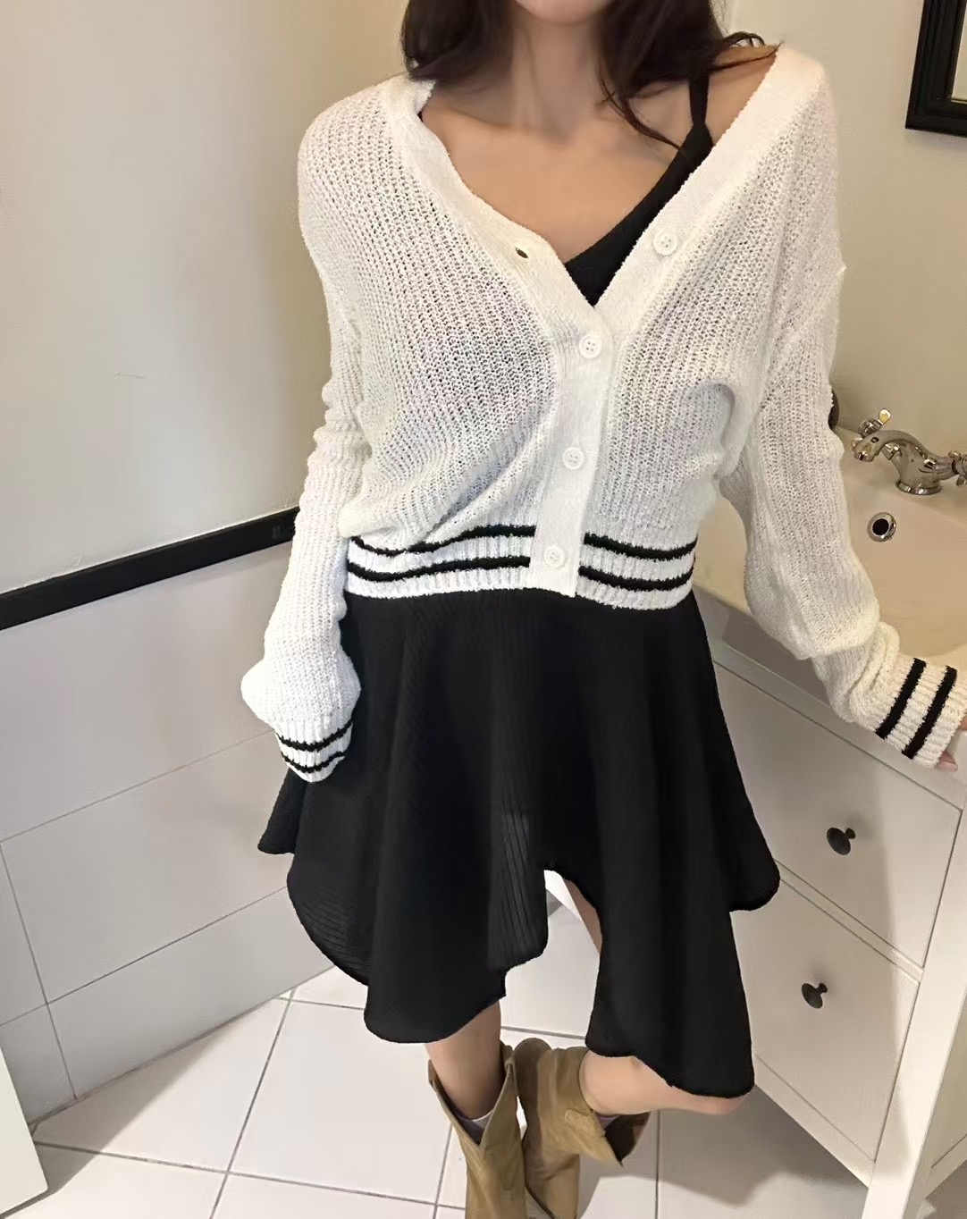 BLACK LINE韓國㊣直郵東大門代購女裝新品人氣休閑推薦針織衫BLACK LINE針織衫
