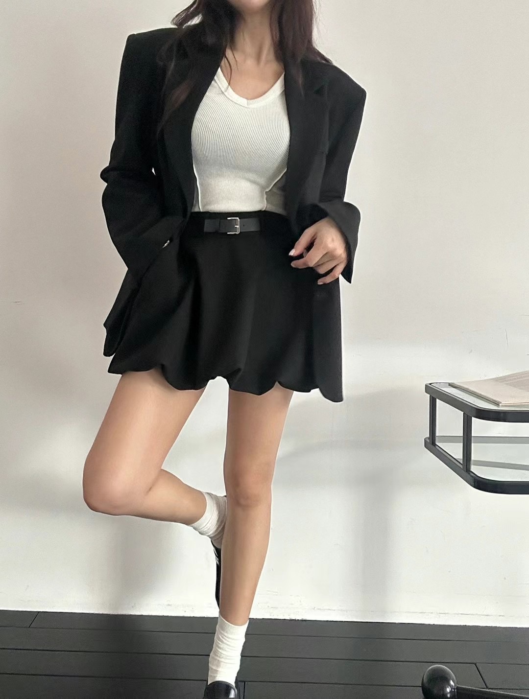 BLACK LINE直郵韓國代購㊣女裝新品職業人氣25春夏熱賣套裝BLACK LINE套裝