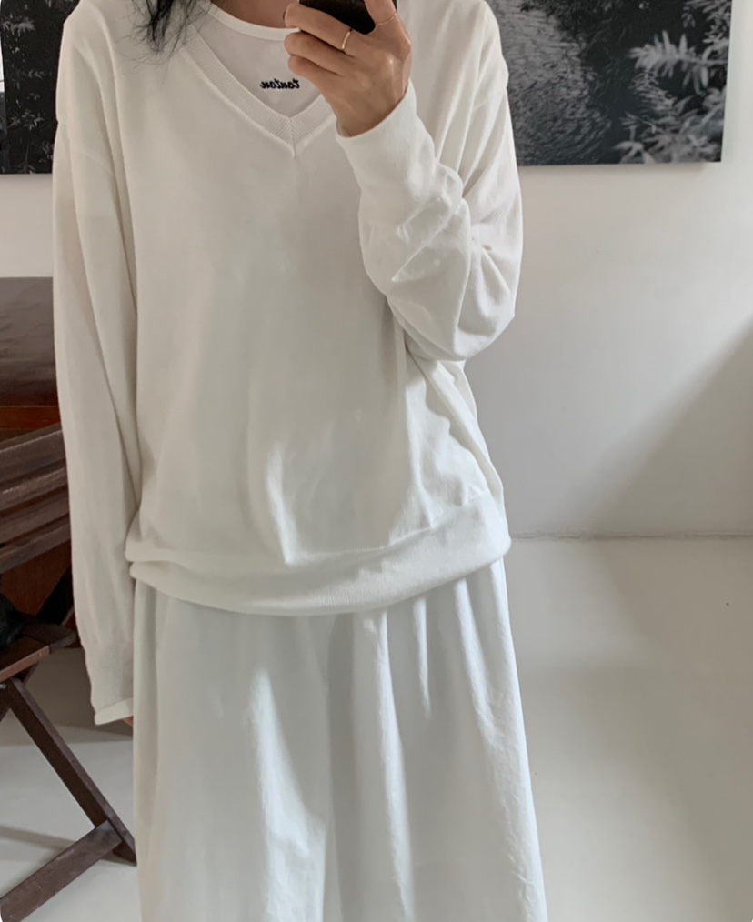 A Flan韓國直郵㊣東大門實拍女裝新品熱賣職業針織衫莫代爾AFN/A Flan針織衫
