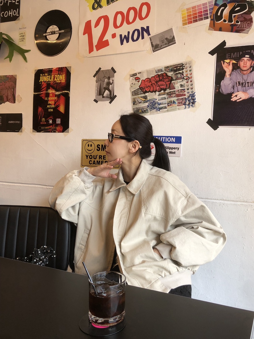 SUNDER MARKET直郵韓國代購㊣女裝新品熱賣職業推薦25春夏夾克SUNDER MARKET夾克