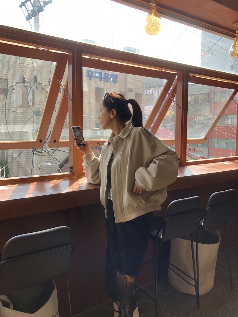 SUNDER MARKET直郵韓國代購㊣女裝新品熱賣職業推薦25春夏夾克SUNDER MARKET夾克