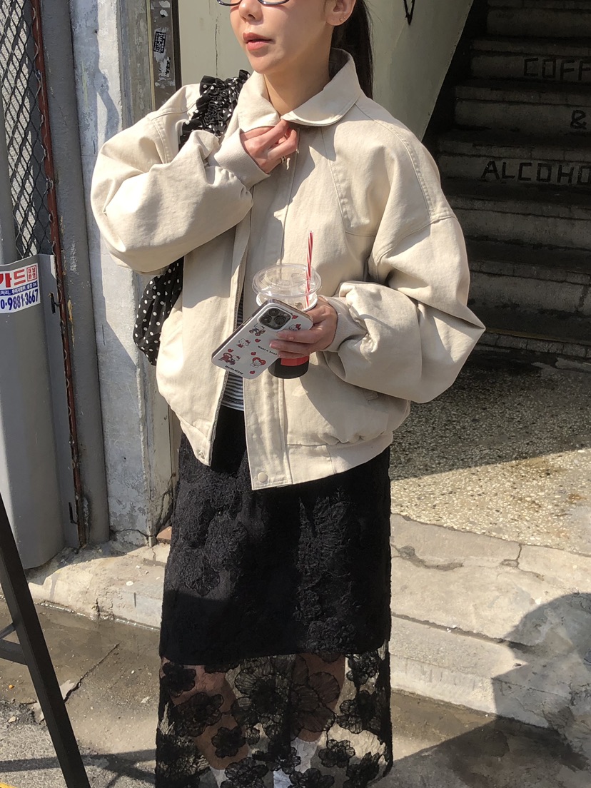 SUNDER MARKET直郵韓國代購㊣女裝新品熱賣職業推薦25春夏夾克SUNDER MARKET夾克