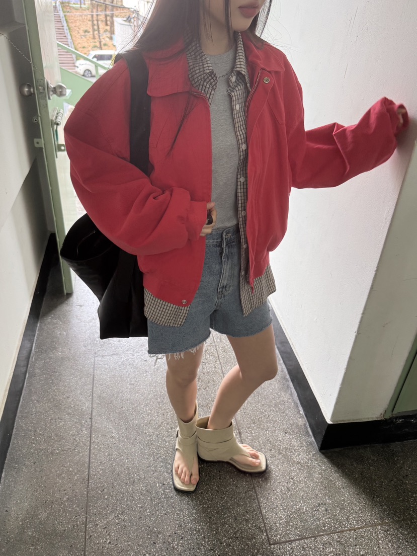 SUNDER MARKET直郵韓國代購㊣女裝新品熱賣職業推薦25春夏夾克SUNDER MARKET夾克