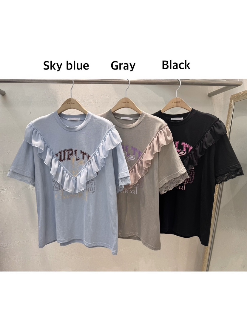 LOVABLE韓國㊣直郵東大門代購女裝新品熱賣時尚職業休閑T恤LOVABLET恤