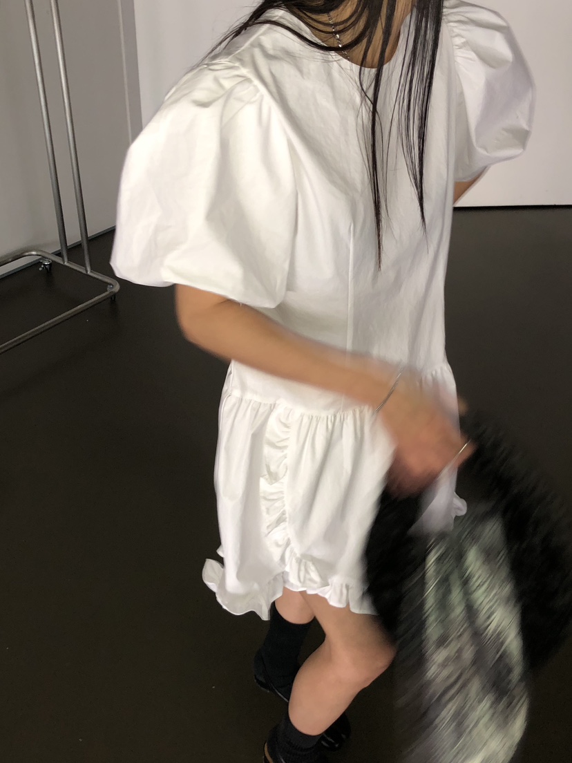 SUNDER MARKET韓國㊣直郵東大門代購女裝新品人氣連衣裙荷葉邊SUNDER MARKET連衣裙