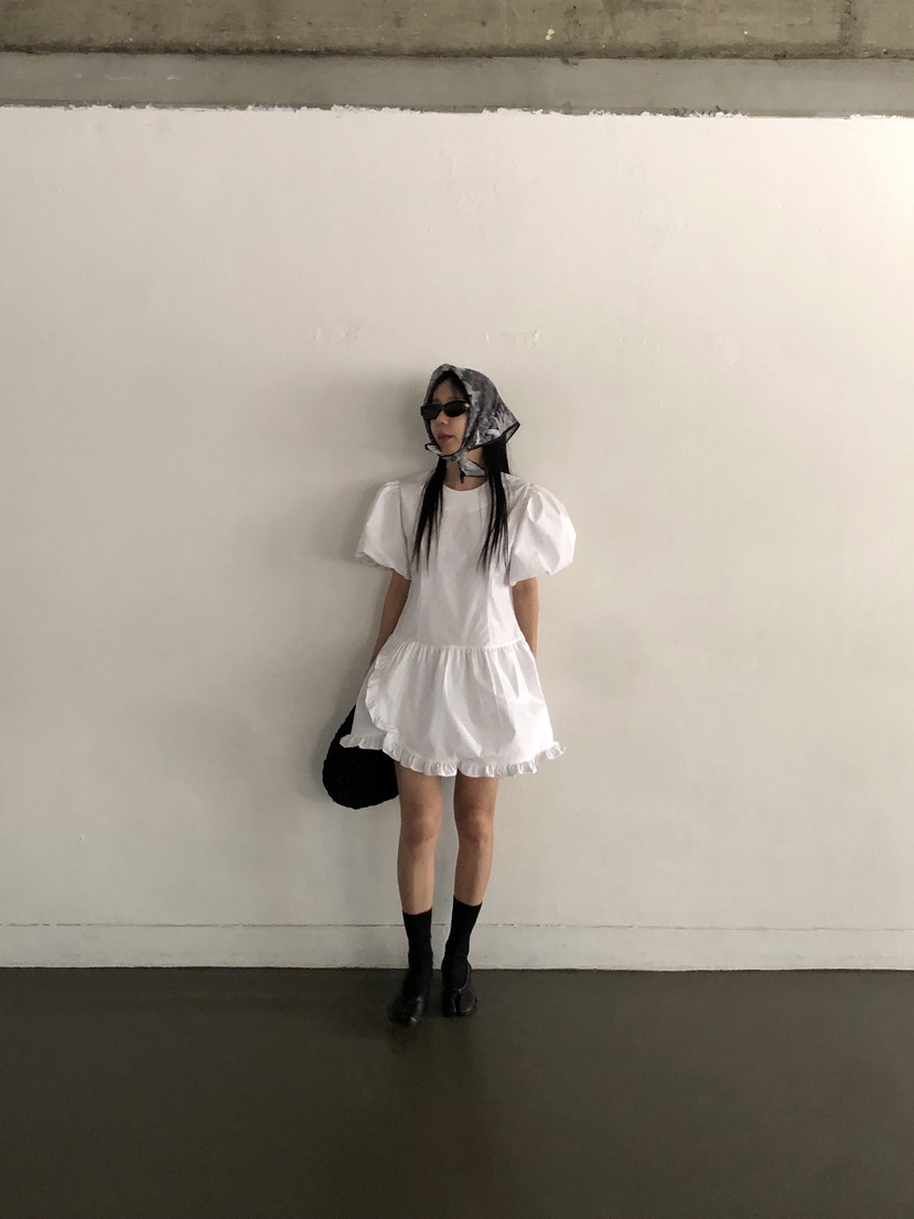 SUNDER MARKET韓國㊣直郵東大門代購女裝新品人氣連衣裙荷葉邊SUNDER MARKET連衣裙