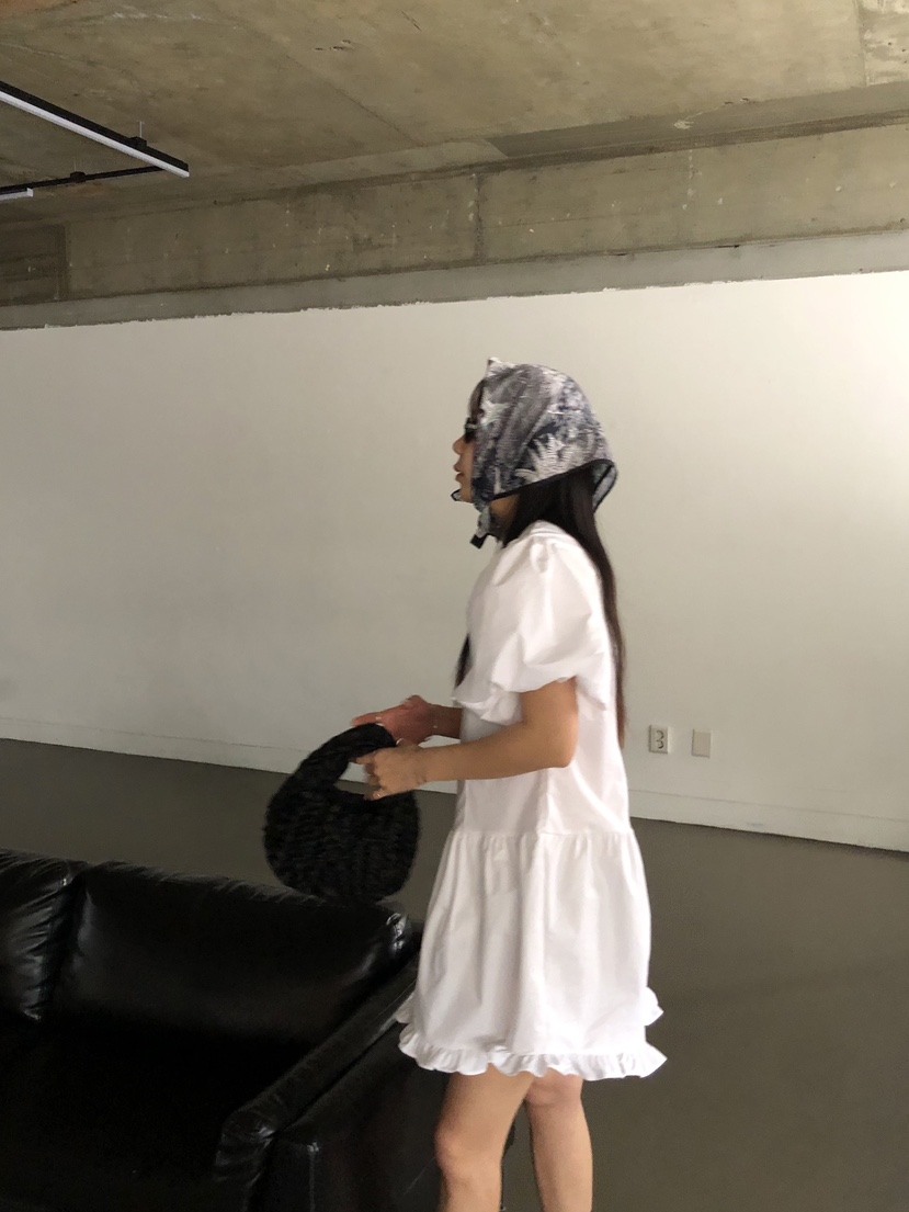 SUNDER MARKET韓國㊣直郵東大門代購女裝新品人氣連衣裙荷葉邊SUNDER MARKET連衣裙