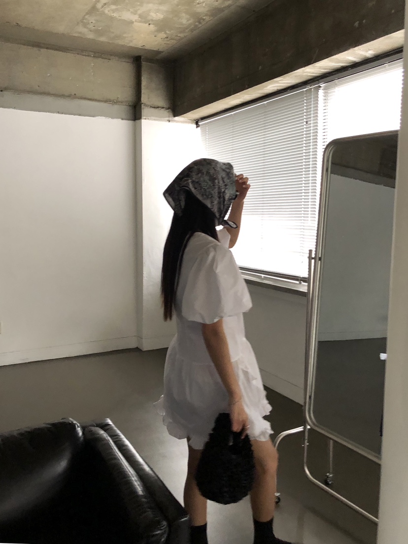SUNDER MARKET韓國㊣直郵東大門代購女裝新品人氣連衣裙荷葉邊SUNDER MARKET連衣裙