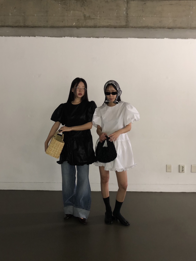 SUNDER MARKET韓國㊣直郵東大門代購女裝新品人氣連衣裙荷葉邊SUNDER MARKET連衣裙