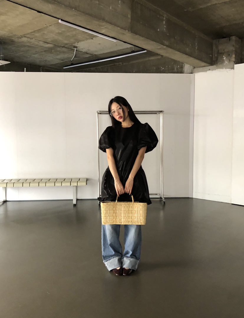 SUNDER MARKET韓國㊣直郵東大門代購女裝新品人氣連衣裙荷葉邊SUNDER MARKET連衣裙