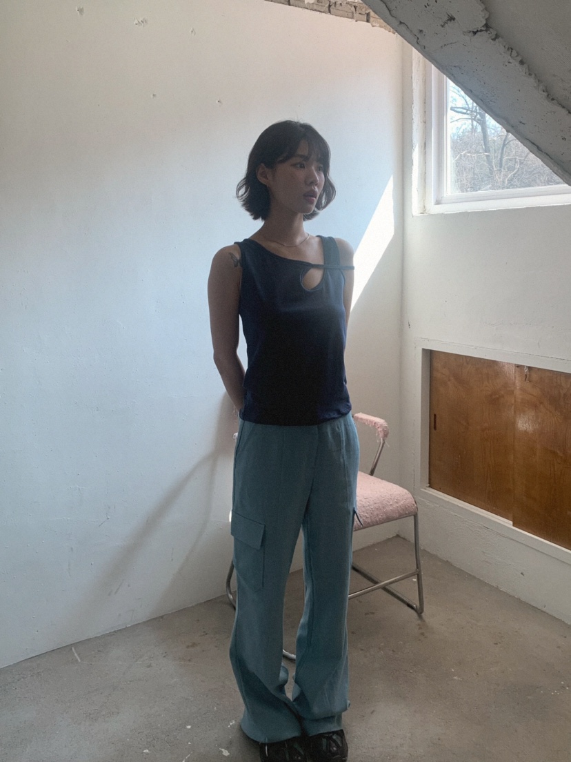 SLAT韓國直郵㊣東大門實拍女裝新款推薦25春夏人氣休閑褲亞麻SLAT休閑褲
