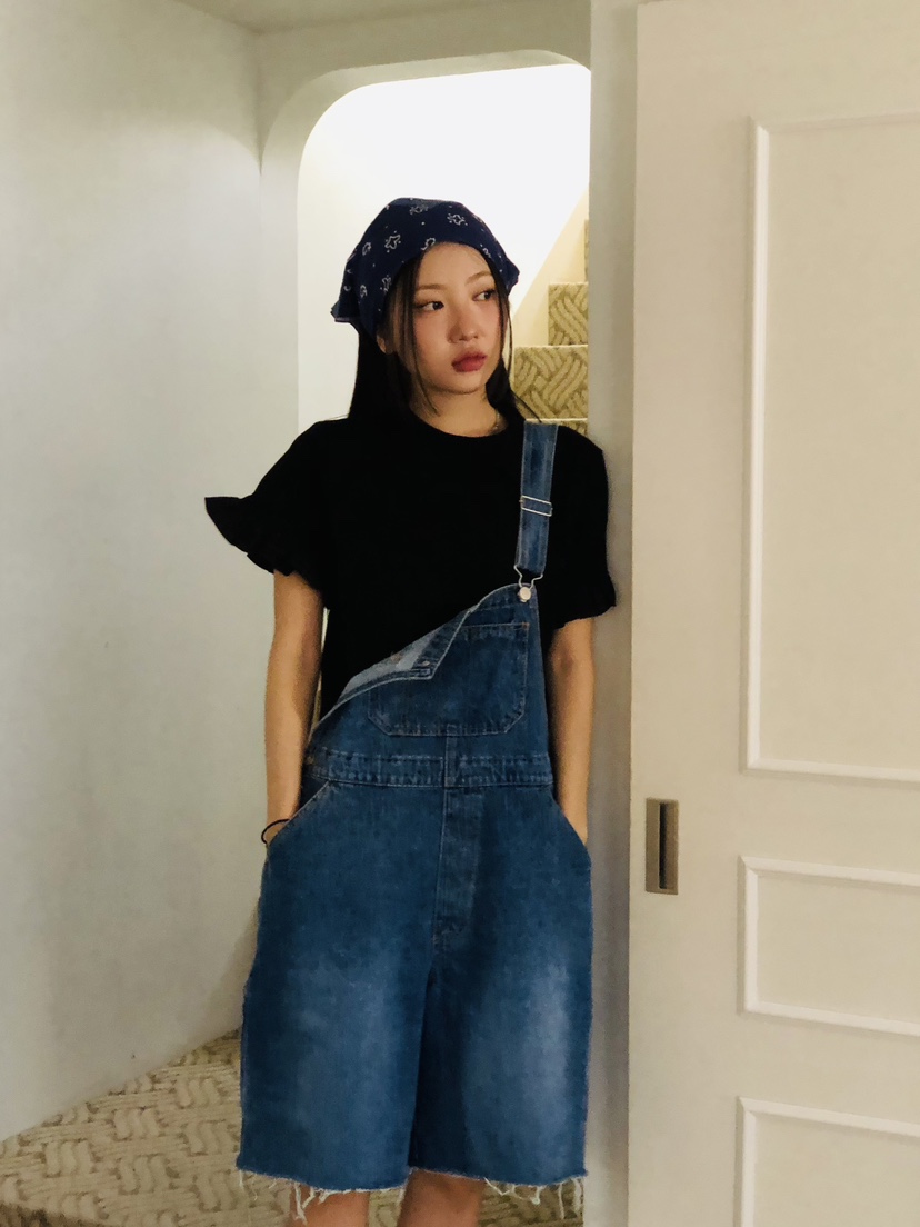 SUNDER MARKET韓國㊣直郵東大門代購女裝新品熱賣時尚背帶褲SUNDER MARKET背帶褲