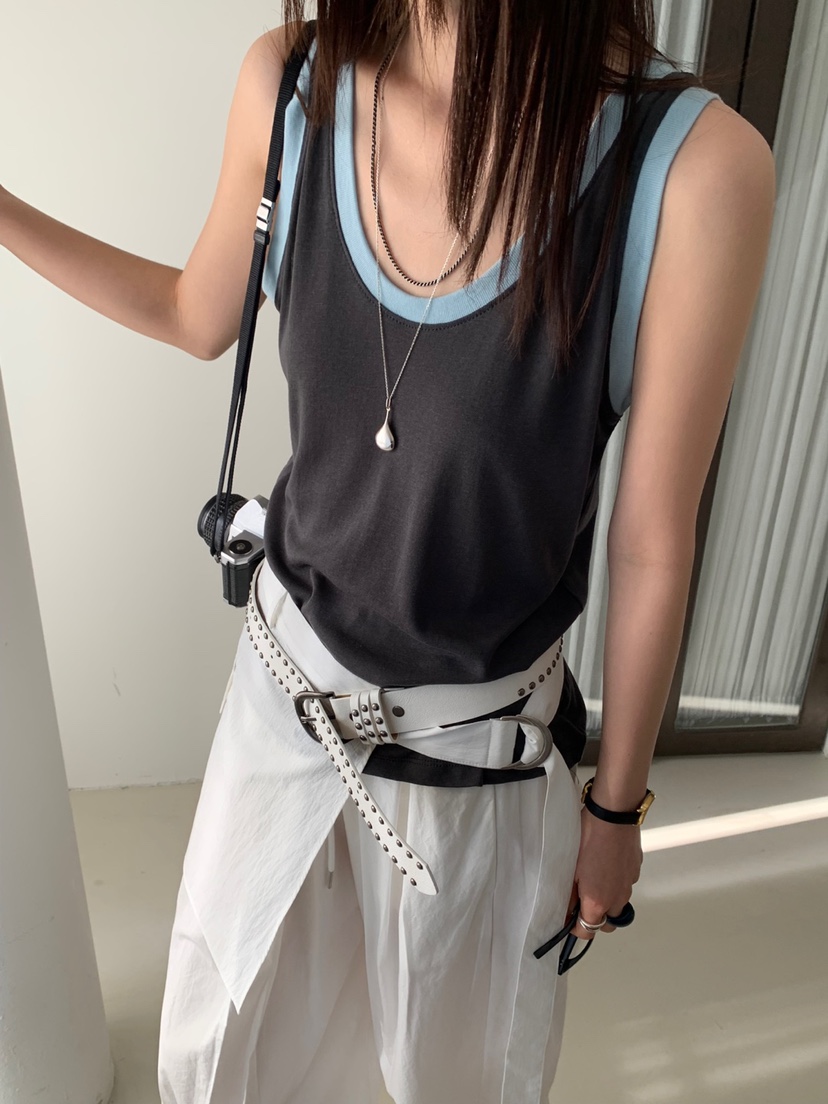 VAARA韓國直郵㊣東大門實拍女裝新款推薦時尚熱賣25春夏吊帶背心VAARA吊帶/背心