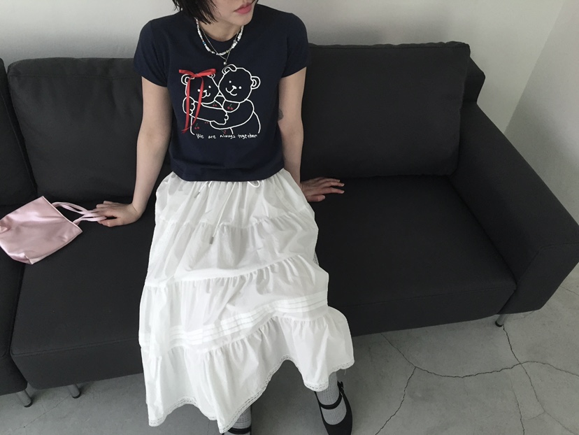 ARCHIVE-P韓國直郵㊣東大門實拍女裝新品人氣半身裙中短裙ARCHIVE-P半身裙/中短裙