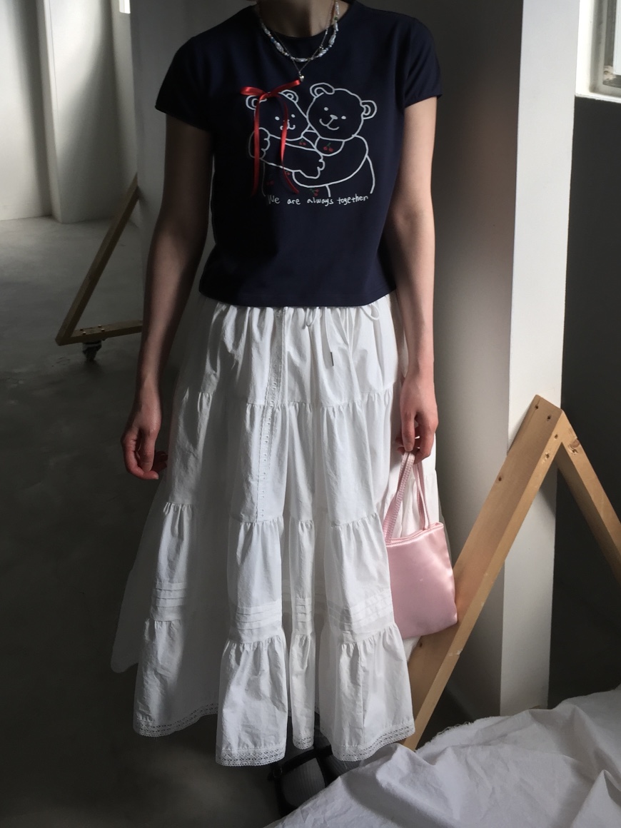 ARCHIVE-P韓國直郵㊣東大門實拍女裝新品人氣半身裙中短裙ARCHIVE-P半身裙/中短裙