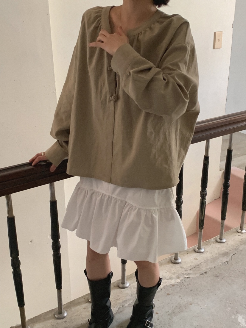 SLAT韓國㊣直郵東大門代購女裝新品休閑時尚熱賣襯衫蕾絲衫SLAT襯衫/蕾絲衫