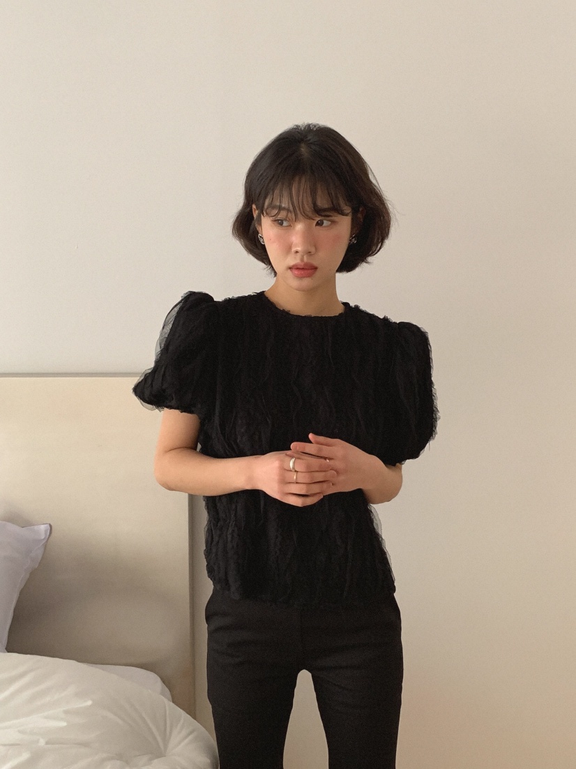 SLAT直郵韓國代購㊣女裝新品熱賣休閑人氣時尚25春夏襯衫蕾絲衫SLAT襯衫/蕾絲衫