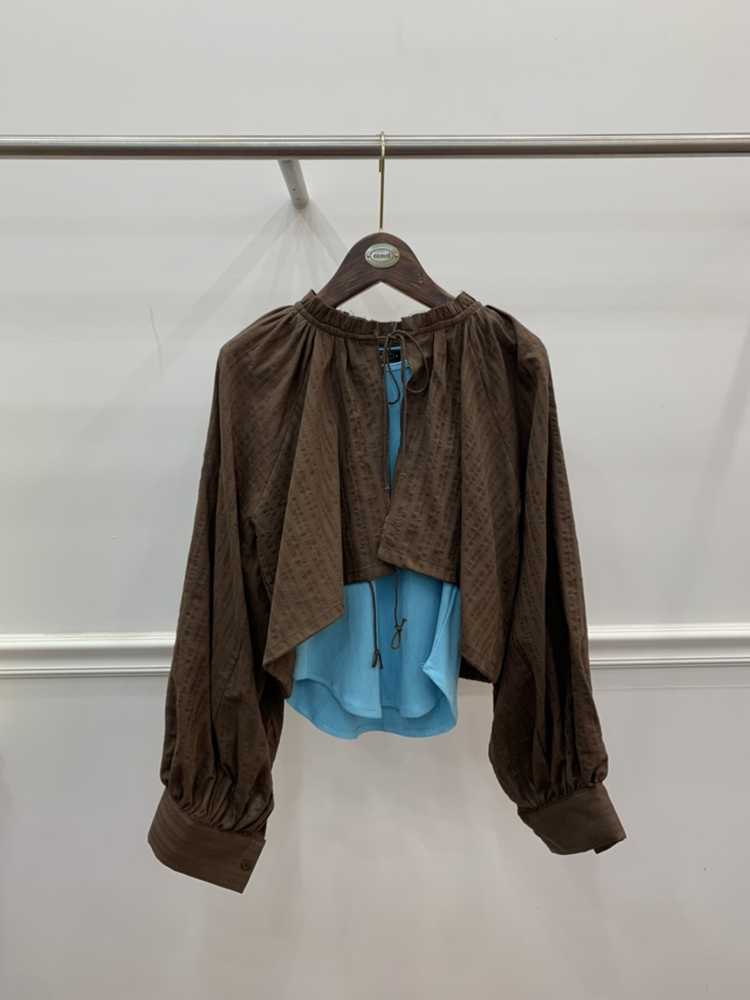 CAMEL-P韓國㊣直郵東大門代購女裝新款時尚襯衫蕾絲衫Came_l 家襯衫/蕾絲衫圖色3