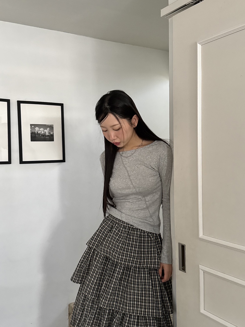 SUNDER MARKET韓國㊣直郵東大門代購女裝新款熱賣時尚長袖T恤SUNDER MARKET長袖T恤