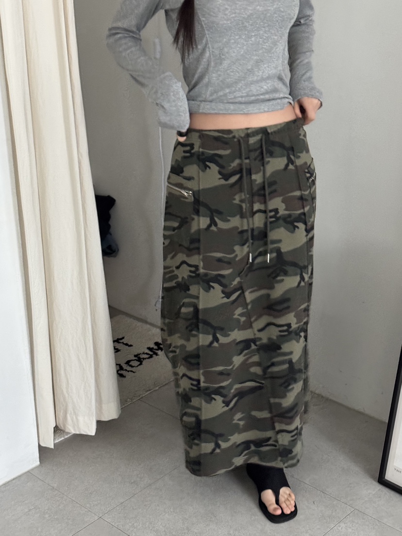 SUNDER MARKET韓國直郵㊣東大門實拍女裝新品25春夏長裙不含腰帶SUNDER MARKET長裙