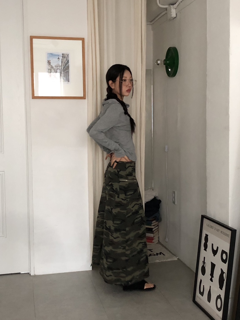 SUNDER MARKET韓國直郵㊣東大門實拍女裝新品25春夏長裙不含腰帶SUNDER MARKET長裙
