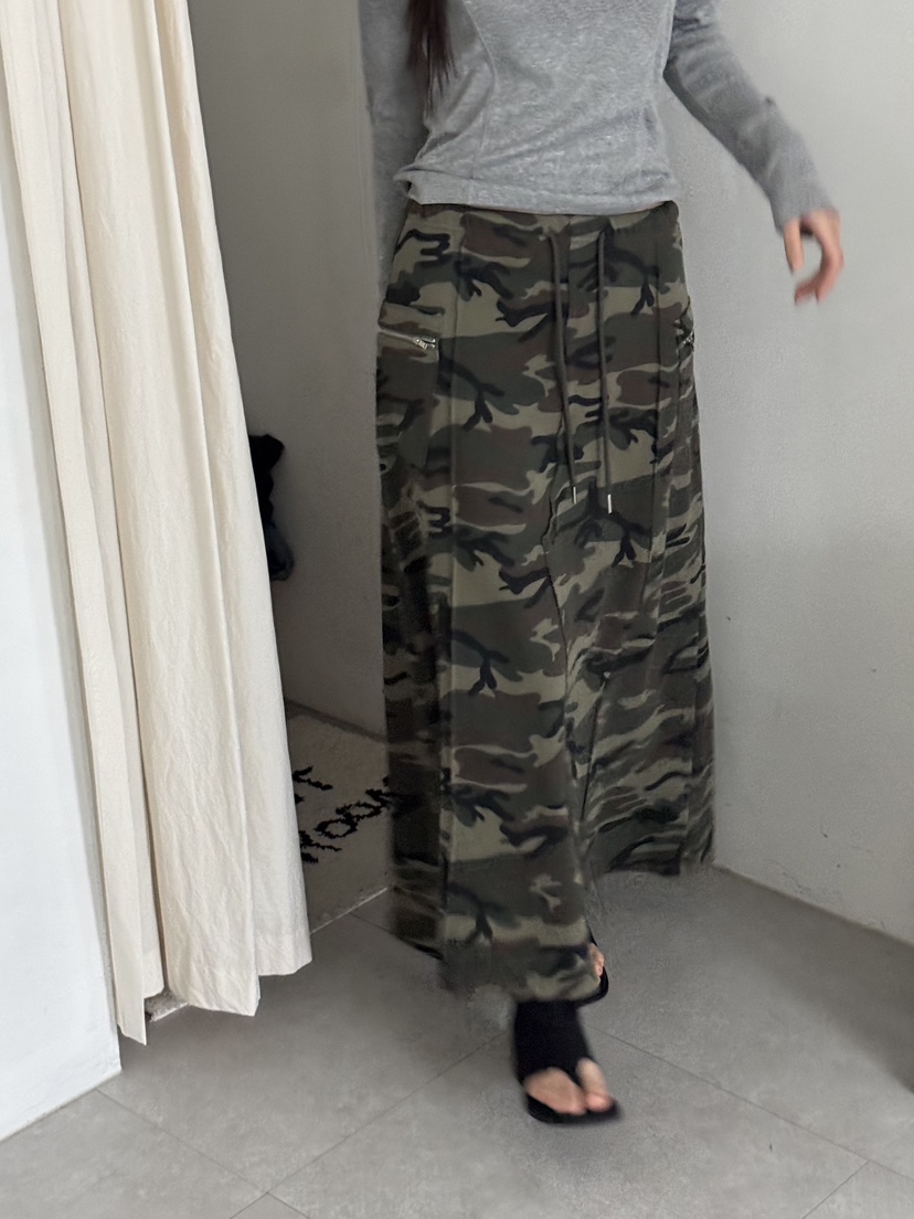 SUNDER MARKET韓國直郵㊣東大門實拍女裝新品25春夏長裙不含腰帶SUNDER MARKET長裙
