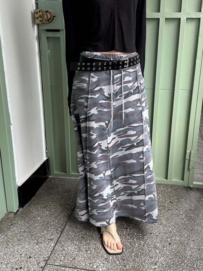 SUNDER MARKET韓國直郵㊣東大門實拍女裝新品25春夏長裙不含腰帶SUNDER MARKET長裙圖色2