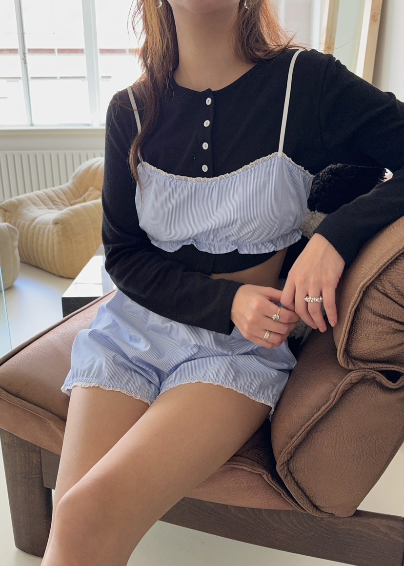 OUPPT韓國直郵㊣女裝新款人氣25春夏職業休閑推薦熱賣吊帶背心OUPPT吊帶/背心