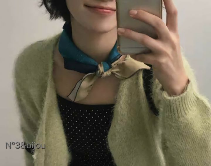 N3韓國直郵㊣東大門實拍女裝新款推薦時尚職業熱賣圍巾披肩N3圍巾/披肩