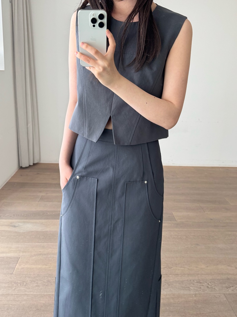 LE-PPL韓國直郵㊣女裝新品時尚熱賣推薦休閑25春夏人氣長裙LE-PPL長裙