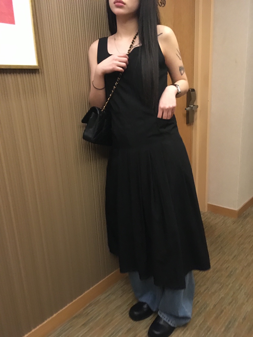 CEDARWOOD韓國直郵㊣東大門實拍女裝新品人氣熱賣連衣裙褶皺CEDARWOOD連衣裙
