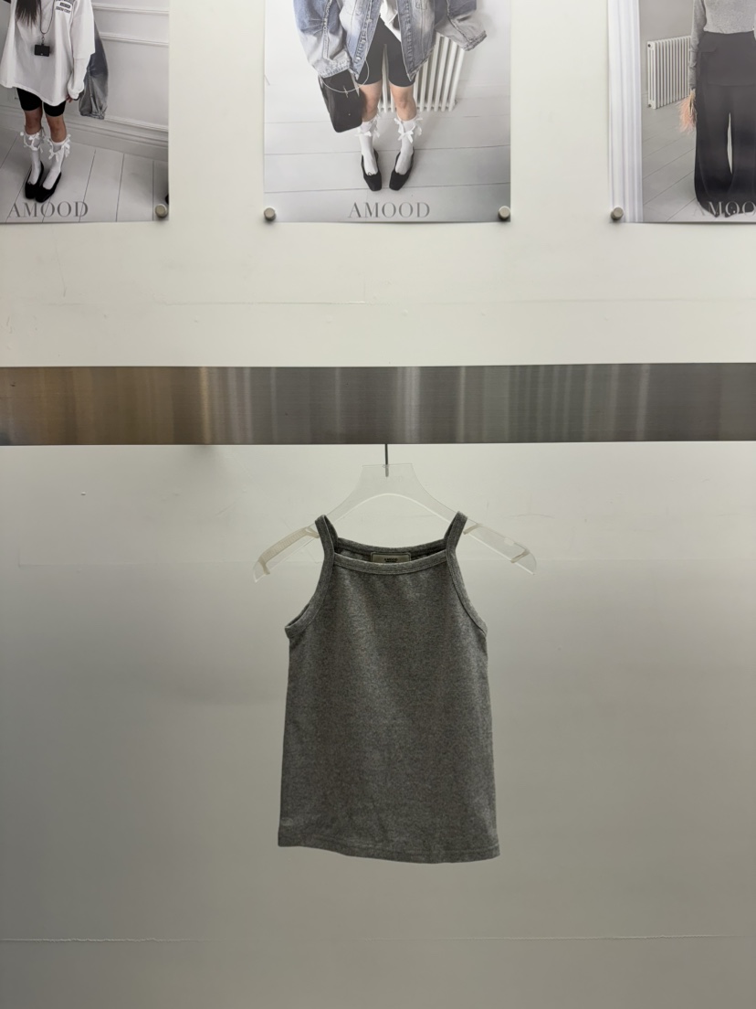 AMOOD韓國直郵㊣東大門實拍女裝新品時尚職業休閑25春夏吊帶背心AMOOD吊帶/背心圖色3