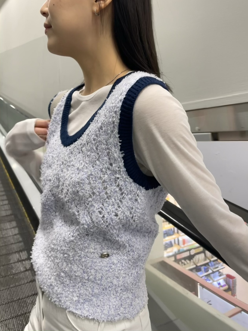 GLITTER直郵韓國代購㊣女裝新品休閑人氣推薦針織衫不含內搭GLITTER針織衫