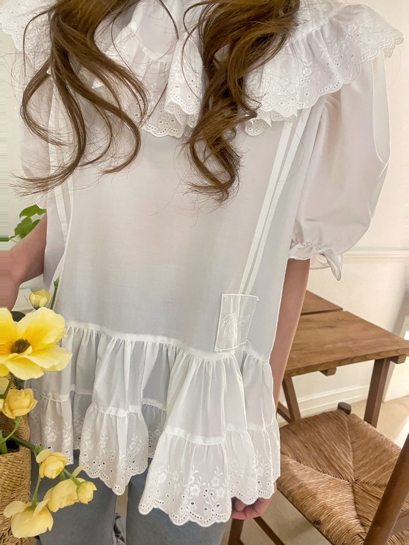 BOUTIQUE-L韓國㊣直郵東大門代購女裝新款推薦時尚襯衫蕾絲衫BOUTIQUE-L襯衫/蕾絲衫