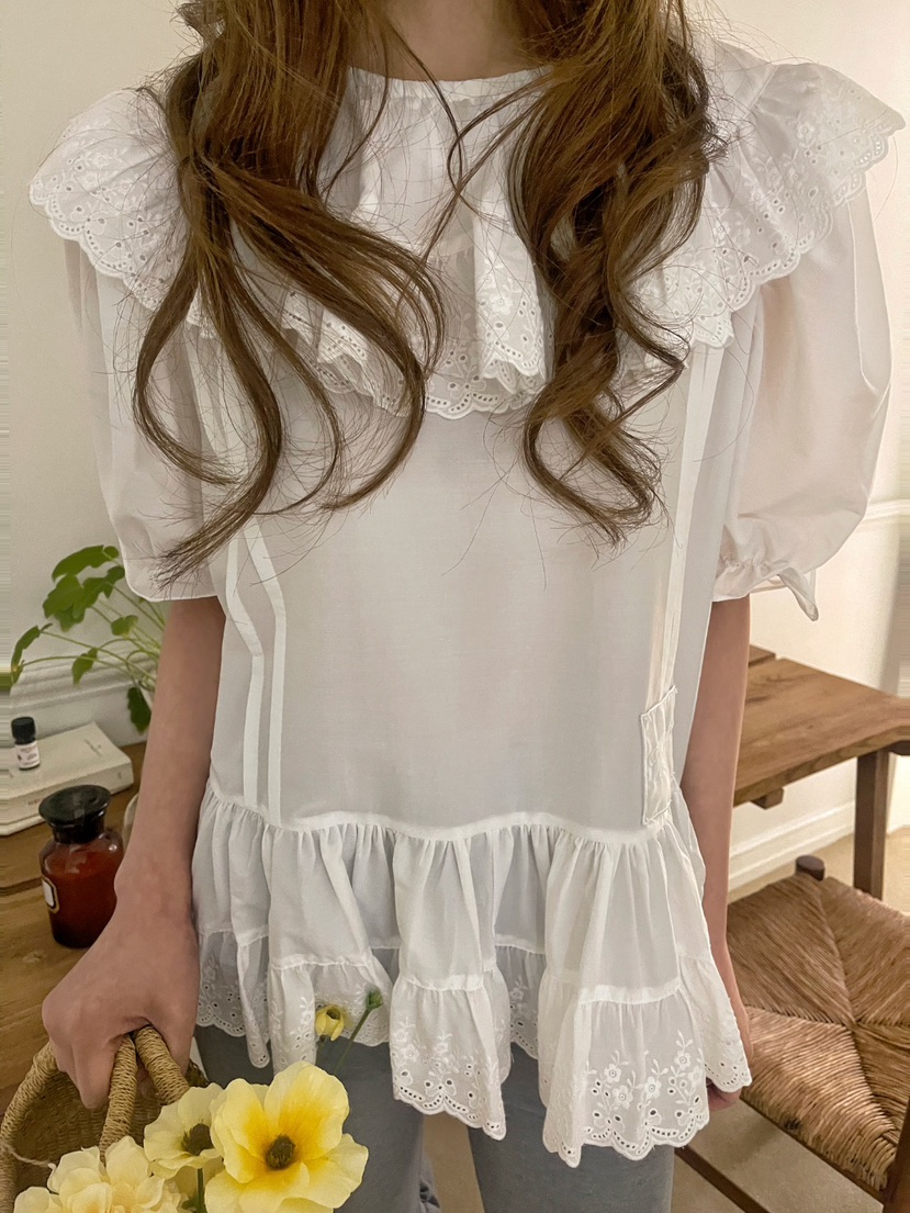 BOUTIQUE-L韓國㊣直郵東大門代購女裝新款推薦時尚襯衫蕾絲衫BOUTIQUE-L襯衫/蕾絲衫