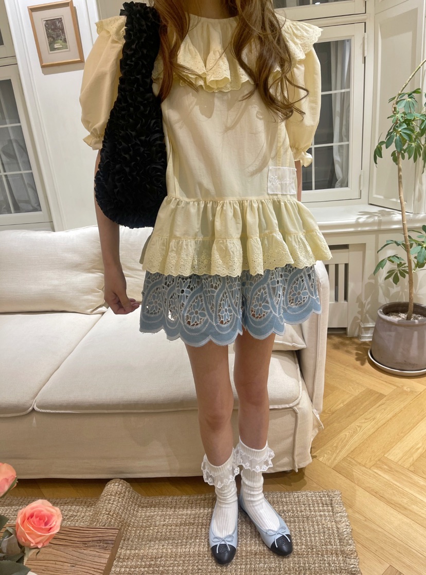 BOUTIQUE-L韓國㊣直郵東大門代購女裝新款推薦時尚襯衫蕾絲衫BOUTIQUE-L襯衫/蕾絲衫