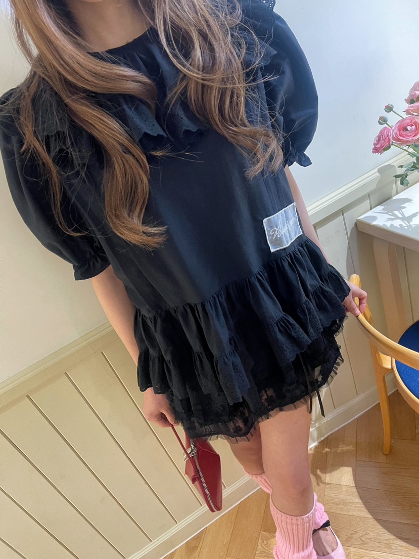 BOUTIQUE-L韓國㊣直郵東大門代購女裝新款推薦時尚襯衫蕾絲衫BOUTIQUE-L襯衫/蕾絲衫
