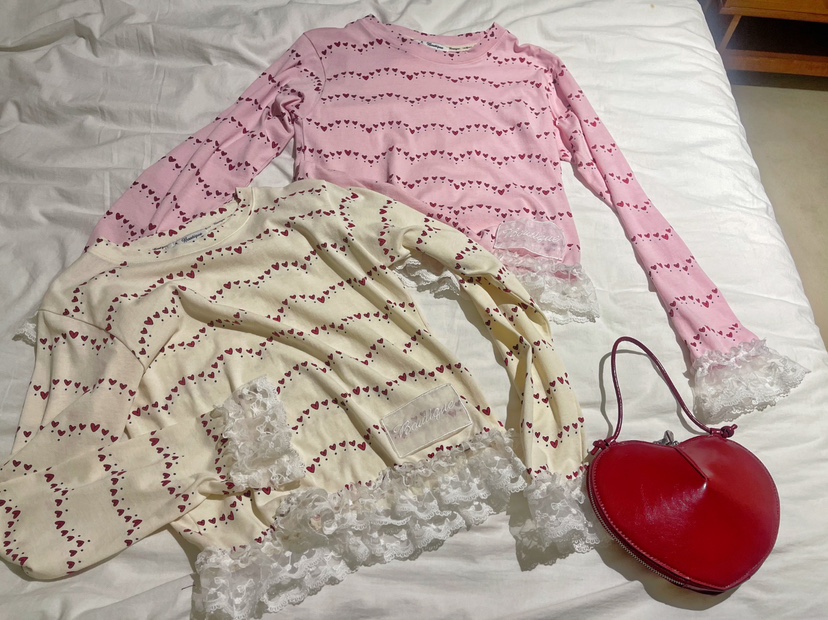 BOUTIQUE-L韓國㊣直郵東大門代購女裝新品25春夏休閑長袖T恤BOUTIQUE-L長袖T恤