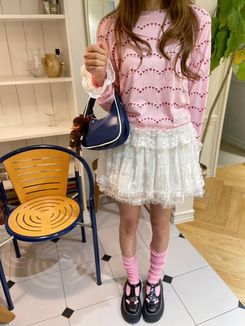 BOUTIQUE-L韓國㊣直郵東大門代購女裝新品25春夏休閑長袖T恤BOUTIQUE-L長袖T恤