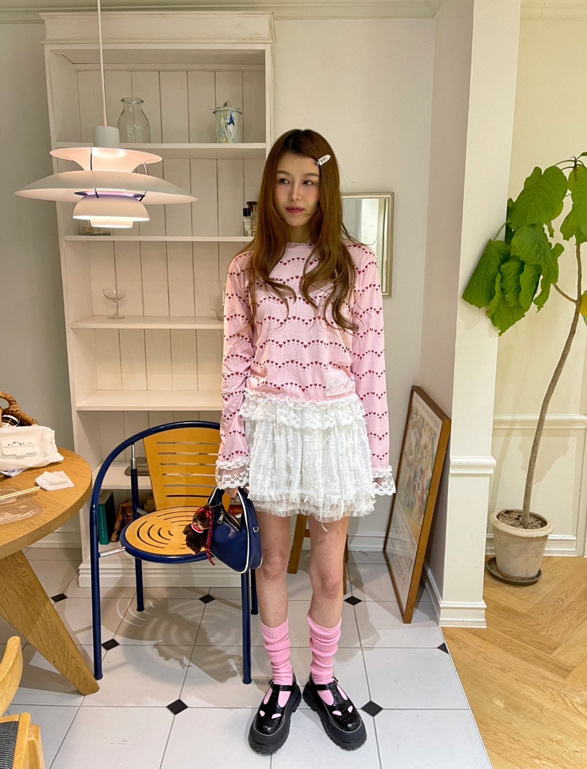 BOUTIQUE-L韓國㊣直郵東大門代購女裝新品25春夏休閑長袖T恤BOUTIQUE-L長袖T恤