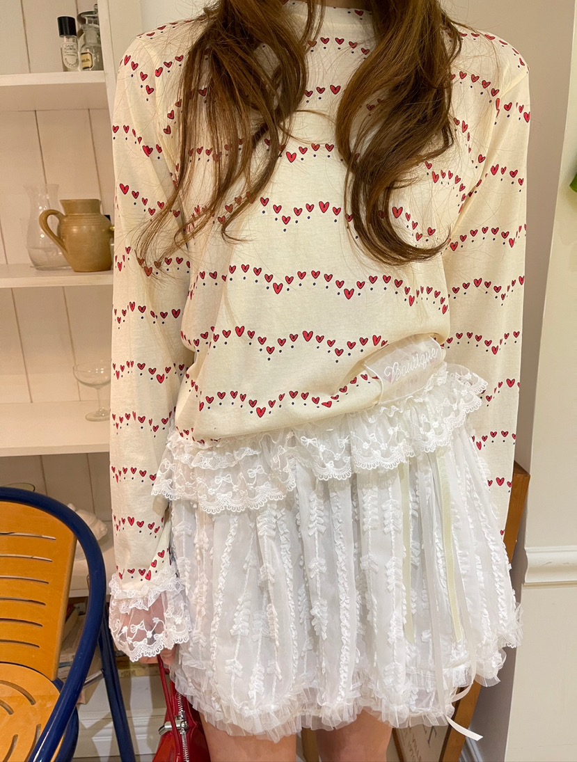 BOUTIQUE-L韓國㊣直郵東大門代購女裝新品25春夏休閑長袖T恤BOUTIQUE-L長袖T恤圖色2